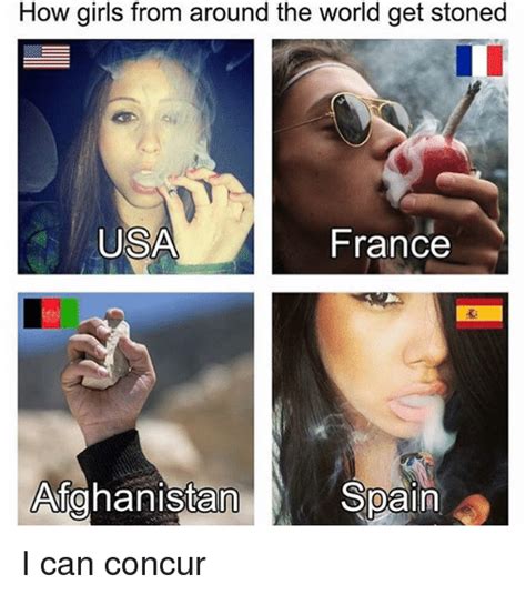 Trending images and videos related to spain! How Girls From Around the World Get Stoned USA France ...