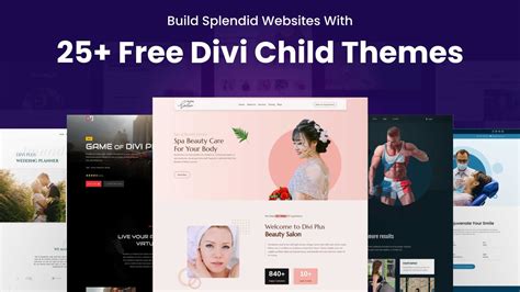 Build Splendid Websites With All New 25 Free Divi Child Themes