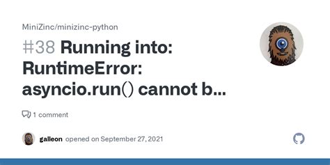Running Into Runtimeerror Asyncio Run Cannot Be Called From A