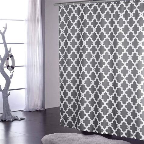 2020 Jarl Home Geometric Shower Curtains With Grommet