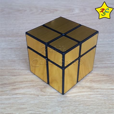 Cubo Rubik Mirror 2x2 Shengshou Plateado Dorado Rubik Cube Star