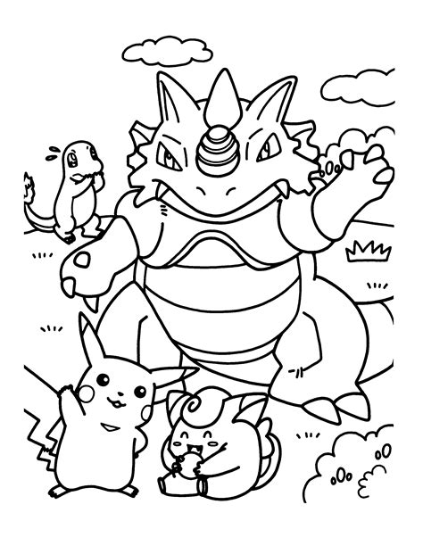 Coloring Page Pokemon Coloring Pages 176