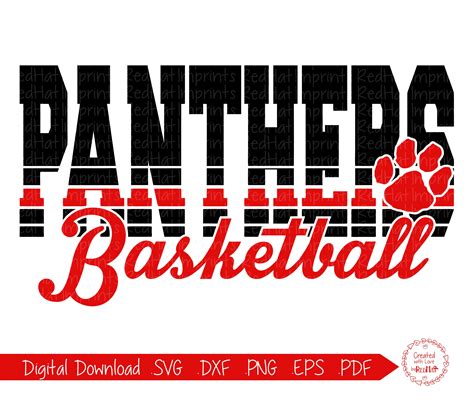 Panther Basketball Svg Panthers Basketball Svg Panther Svg Etsy