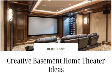 Showtime Basement Home Theater Ideas For Your Remodel