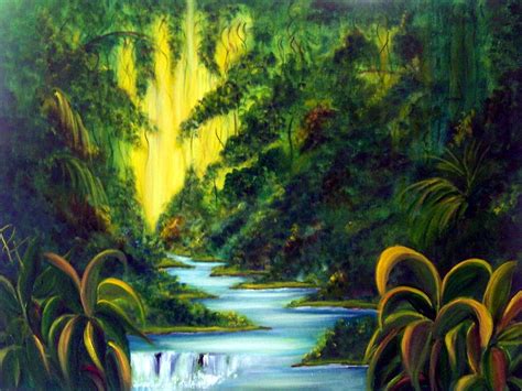 Rainforest Painting By Dina Holland