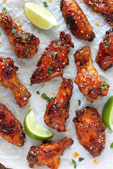 Heat 3 inches of canola oil in a heavy pot to 375 degrees f. Sweet and Spicy Sriracha Baked Chicken Wings - Baker by Nature