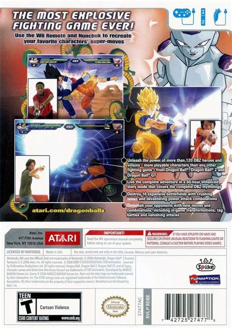 And europe on october 21, 2005. Dragon Ball Z: Budokai Tenkaichi 2 Box Shot for Wii - GameFAQs