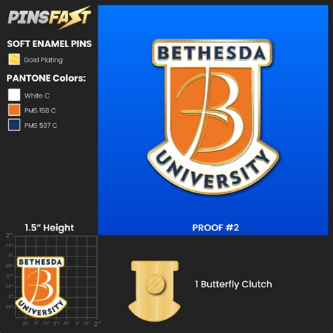 Bethesda University Pin Proof 2 05302023 Pins Fast