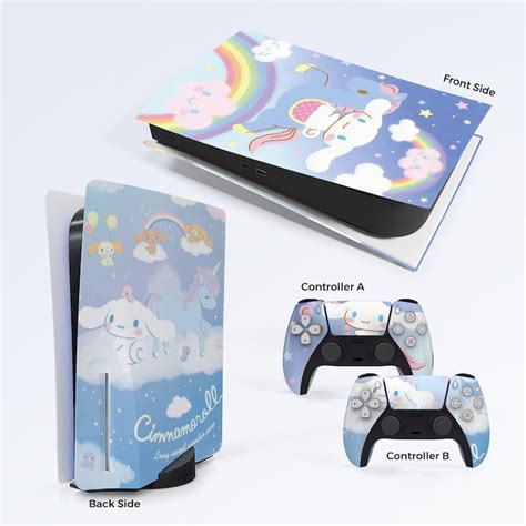 Cinnamoroll Unicorn Ps5 Playstation Console Controller Decal Etsy
