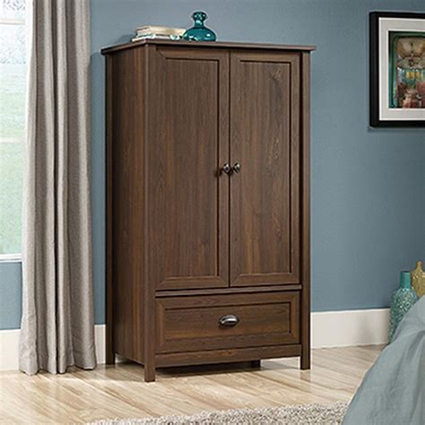 Armoire wardrobe building plans and video tutorial! SAUDER County Line Rum Walnut Armoire-415995 - The Home Depot
