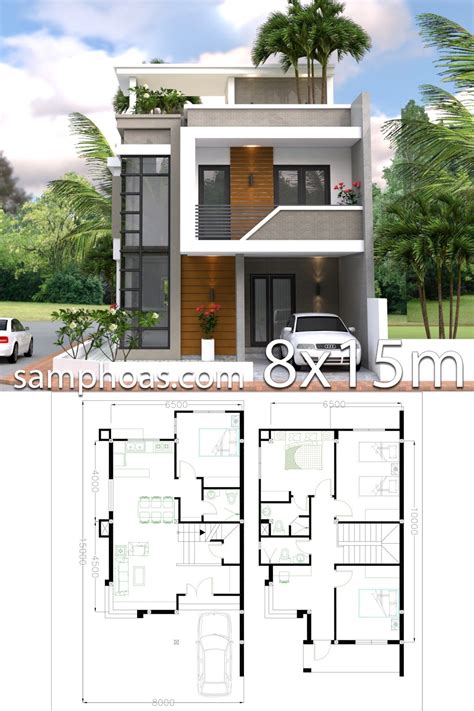 2 Storey Minimalist House Floor Plan