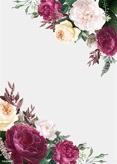 Floral Wedding Invitation Mockup Illustration Premium Image By Rawpixel Com Floral