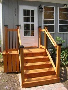 Porch steps typically lead from your walkway up to your front door landing. back door steps ideas | OK, so you need more than a ...