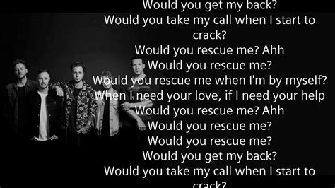 Rescue Me Onerepublic English Lyrics Youtube