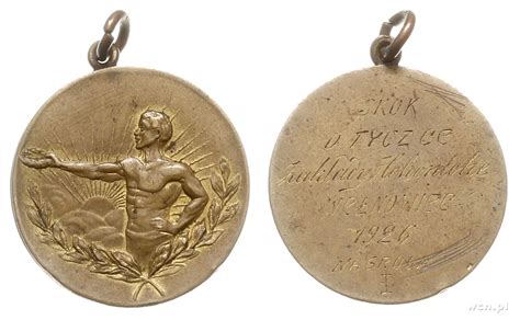 Skok spadochronowy / skok o tyczce / wysoki / długie. medal za skok o tyczce, 1926, Polska - E-aukcja ...