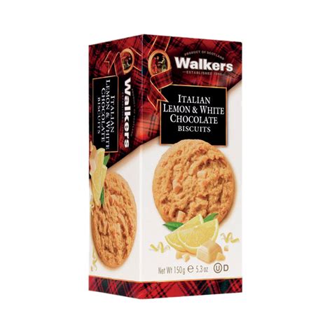 Walkers Italian Lemon And White Chocolate Biscuits 150g Whats Instore