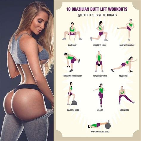 10 brazilian butt lift workouts 10 brazilian butt lift workout pinterest cvičení fitness