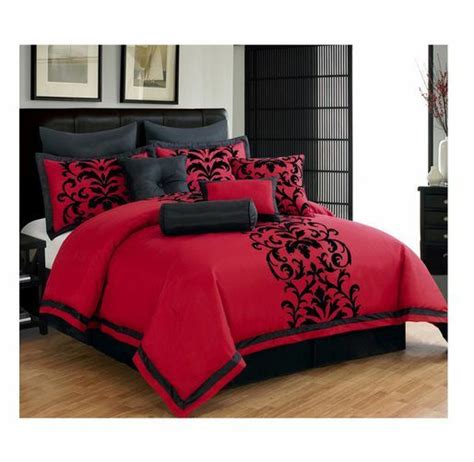 Find the perfect bedroom decor on rebelsmarket. Romantic Comforter Sets Adult 10 Piece Bedding Floral Red ...