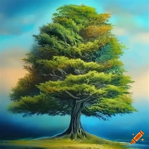 Hyper Realistic Painting Of A Tree On Craiyon