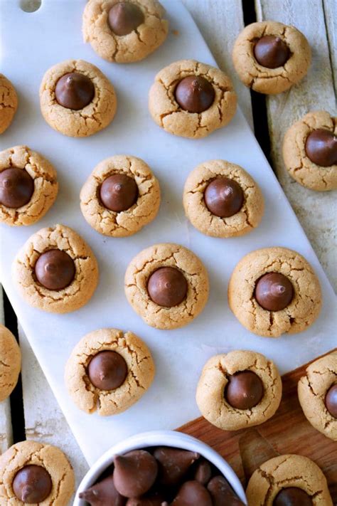 Experiment with different hershey kiss flavors. Thumbprint Hershey Kiss Cookies | Recipe - The Anthony Kitchen
