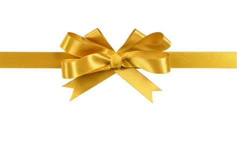 Download white gold ribbon png png image for free. Gold gift ribbon bow isolated on white background | Free Photo