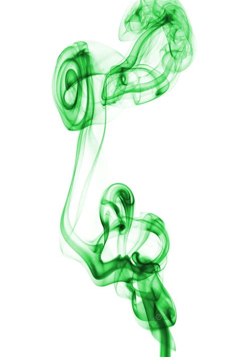 Abstract Green Smoke Form Color Flowing Form Png Transparent Image