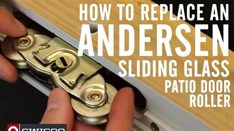 How To Replace An Andersen Roller In A Sliding Glass Patio Door Youtube