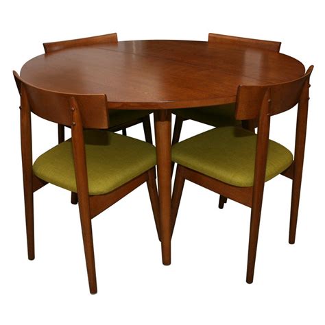 1950s Dining Table With 4 Chairs By Conant Ballrussell Wright At 1stdibs