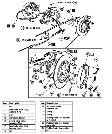 Rear Brake Diagrams