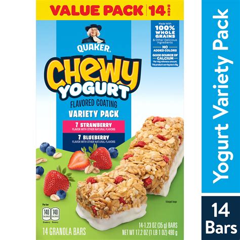 Buy Quaker Chewy Yogurt Granola Bars Variety Pack 14 Pack Online At