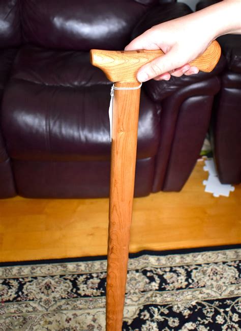 Rustic Cherry Walking Canes Amish Style Natural Wood With Etsy