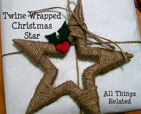 Twine Wrapped Christmas Star Ornament By Rebekah At All Thingz Related