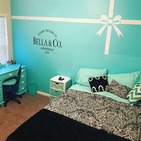 Gray And Tiffany Blue Bedroom Bedroom With Black And White Toile And Tiffany Box Blue