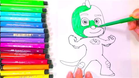 How To Draw Gekko Pj Masks Dibujos Para Niños Como Dibujar Pj Masks