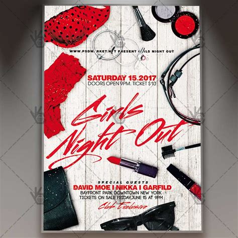Girls Night Out Party Premium Flyer Psd Template Psdmarket