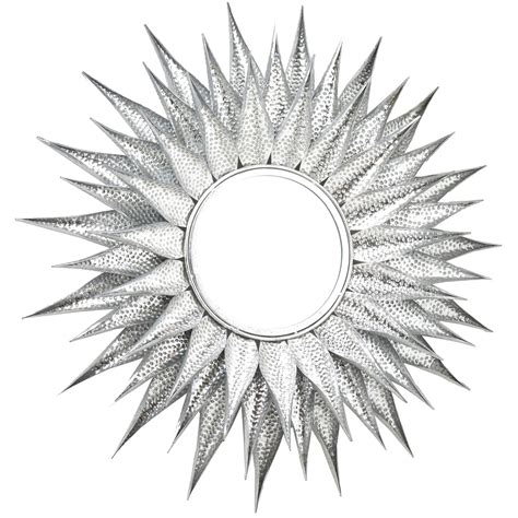 Silver Sunburst Mirror Wall Mirrors Decorative Mirrors