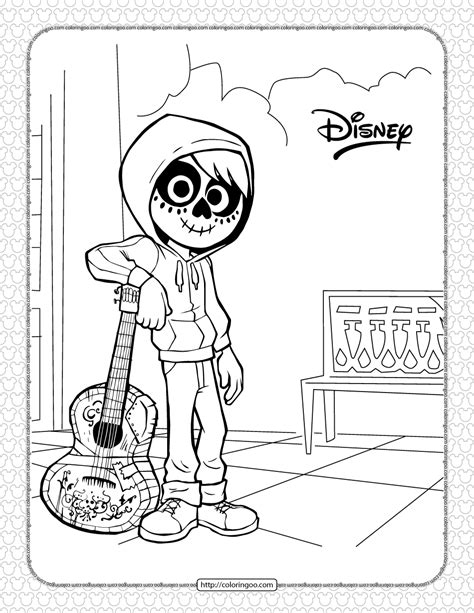 Free Printable Coco Coloring Pages Printable Templates