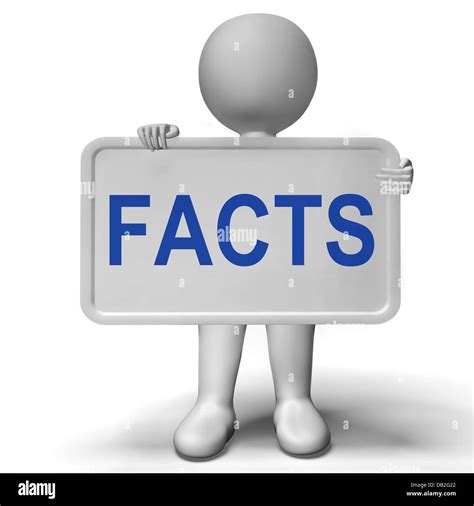 Facts Sign Shows True Information And Data Stock Photo Alamy
