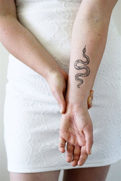 Tatoo Snake Small Snake Tattoo Small Tattoos Boho Temporary Tattoos