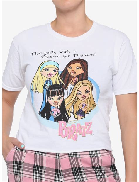 Bratz Character Group Girls Crop T Shirt Hot Topic