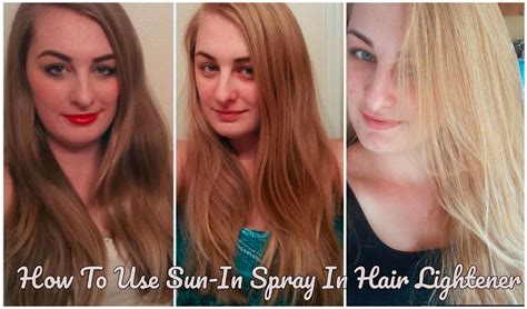 So i tested its advertised 'heat. How to Lighten Your Hair Using Sun-In Spray Hair Lightener ...