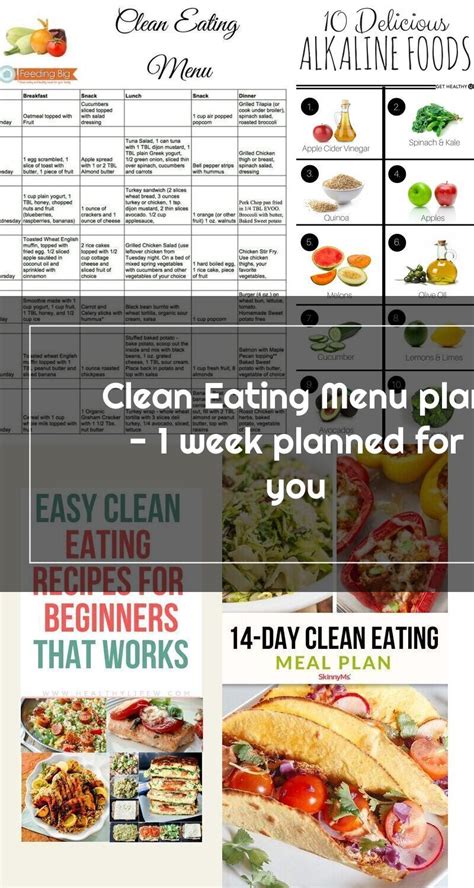 Eat as much from this alkaline foods list to help you rebalance your body ph, to cure ailments and fight cancer! Clean Eating Menu plan - 1 week planned for you in 2020 ...