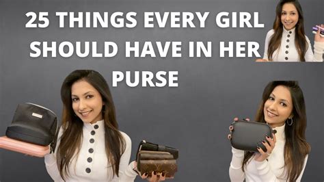 25 Things Every Girl Should Have In Her Purse Youtube