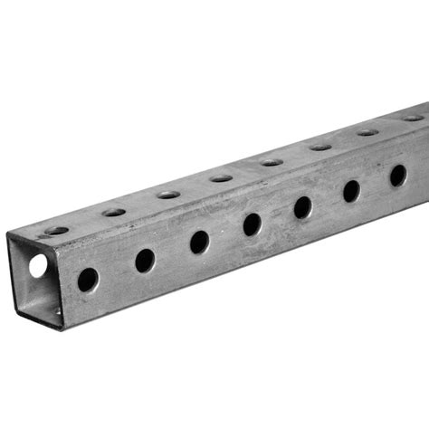 Steelworks L X 15 In W X 15 In H Plated Steel Perforated Square Tube