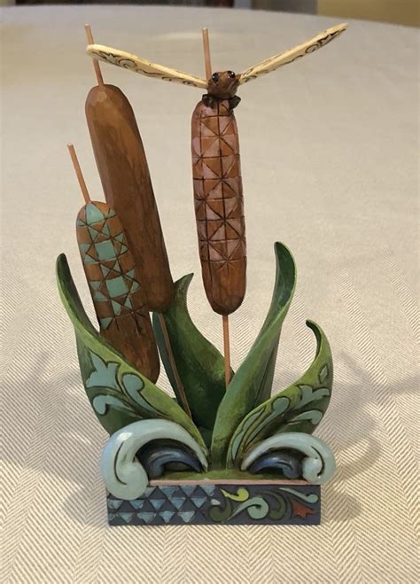 Jim Shore Cattails And Dragonfly Figurine Summer Breezes Enesco 2013