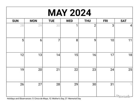 May Calendar Excel Template Printable Jewish Holiday Calendar