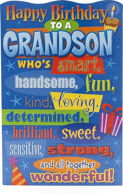 Grandson Birthday Card Funny T Card For Him