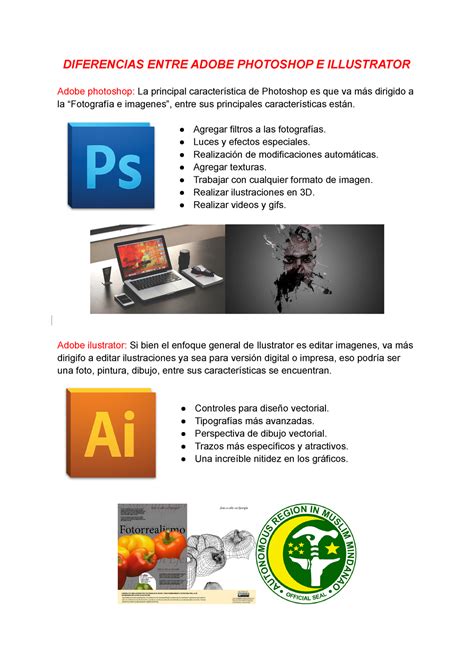 Diferencias Entre Illustrator Y Photoshop DIFERENCIAS ENTRE ADOBE