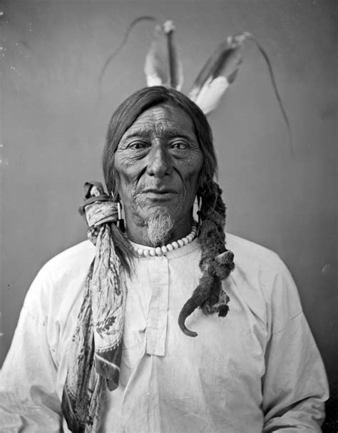Hairy Chin Dakota Man 1899 Photo By D F Barry Native American