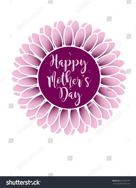 Happy Mothers Day Flower Stock Vector Royalty Free